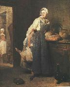 jean-Baptiste-Simeon Chardin Return from the Market oil painting
